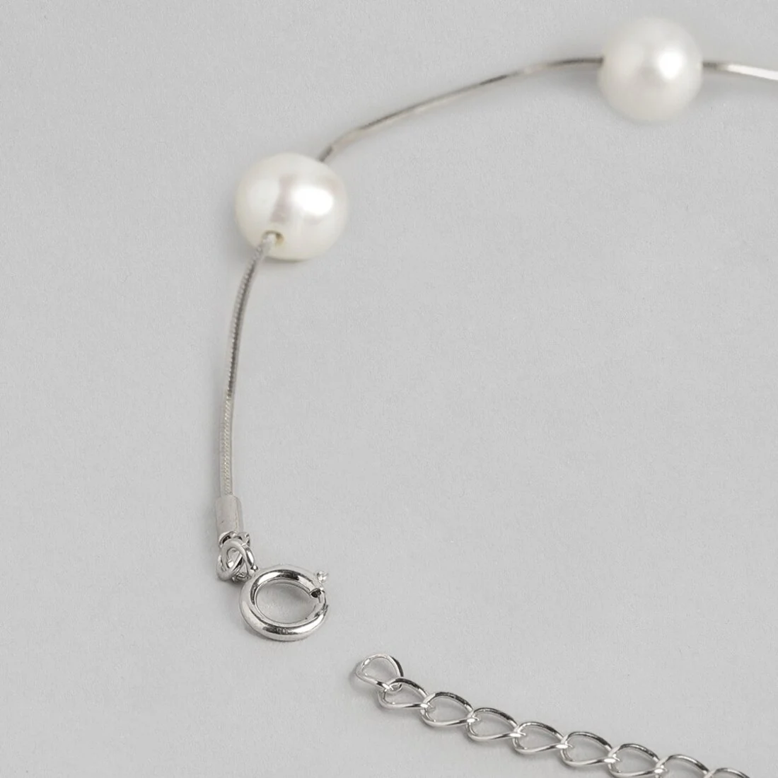 Divine Pearl 925 Silver Bracelet - Image 8
