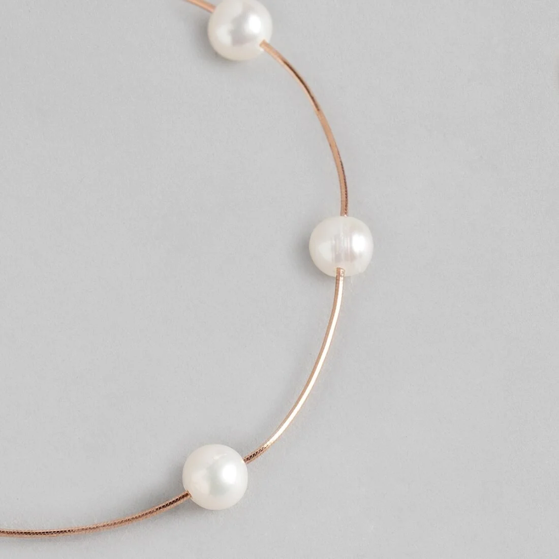 Divine Pearl Rose Gold 925 Silver Bracelet - Image 7