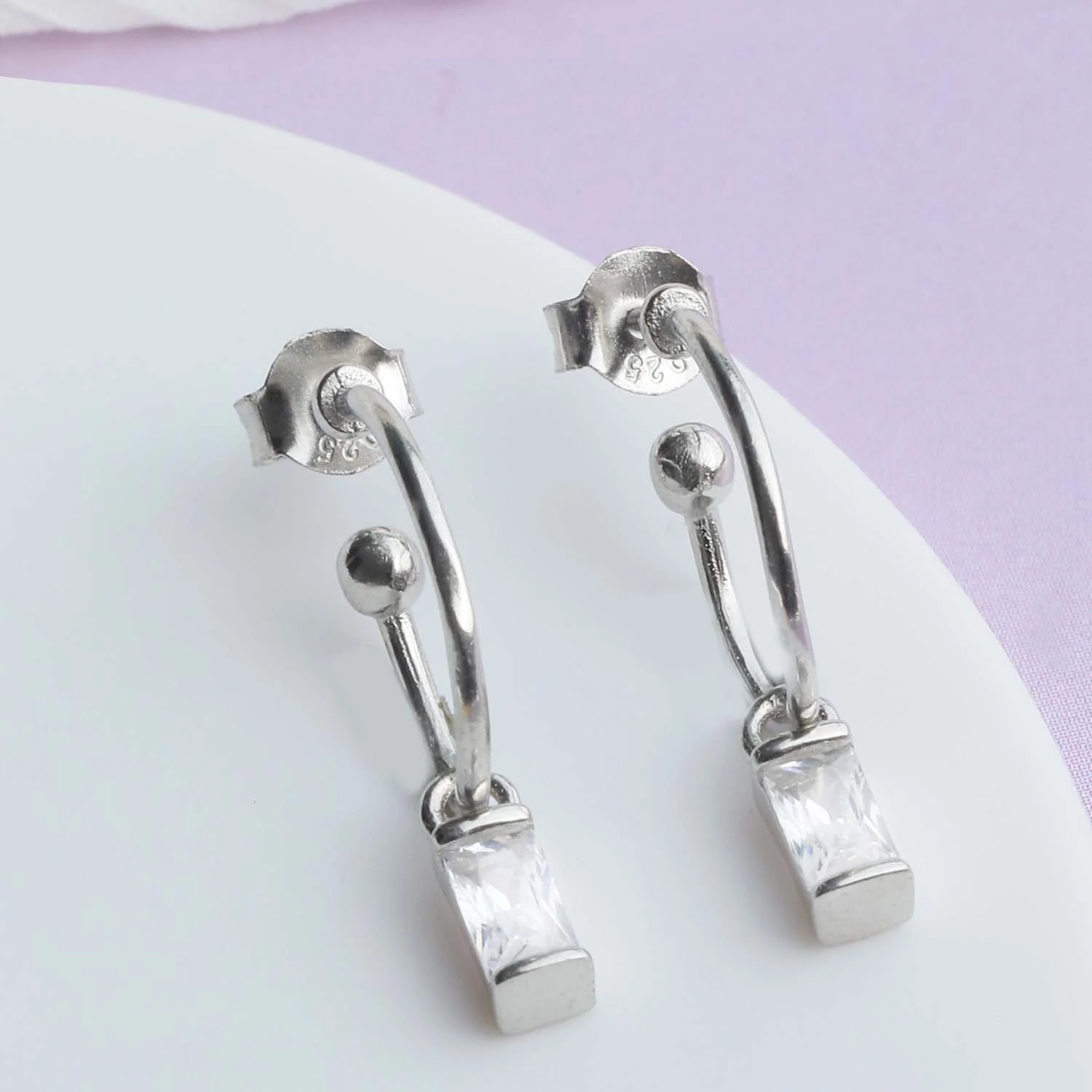 Drop in Decadence Silver 925 Silver Stud Earrings - Image 3
