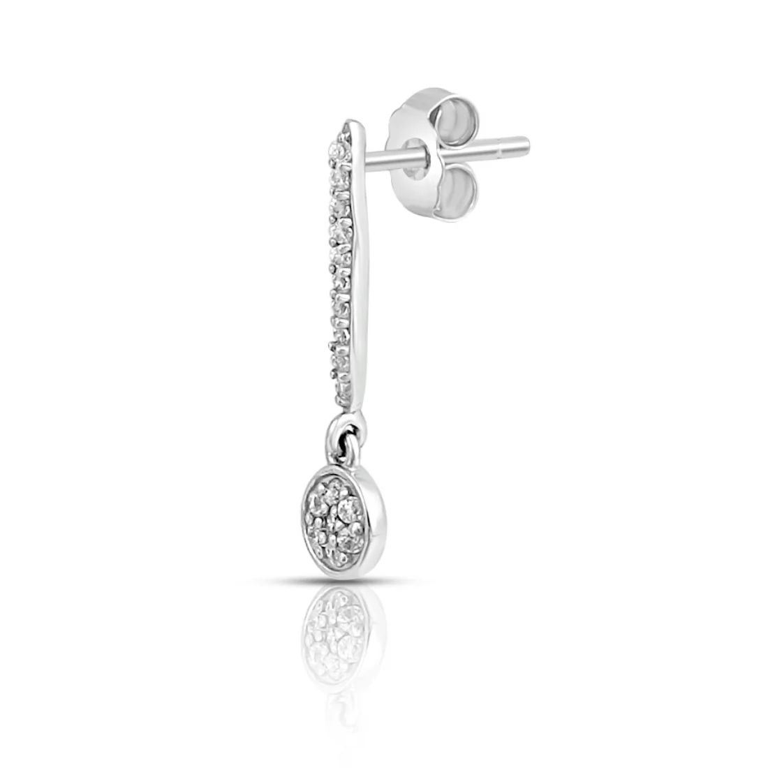 Drop Rhodium Plated 925 Sterling Silver Earrings - Image 6