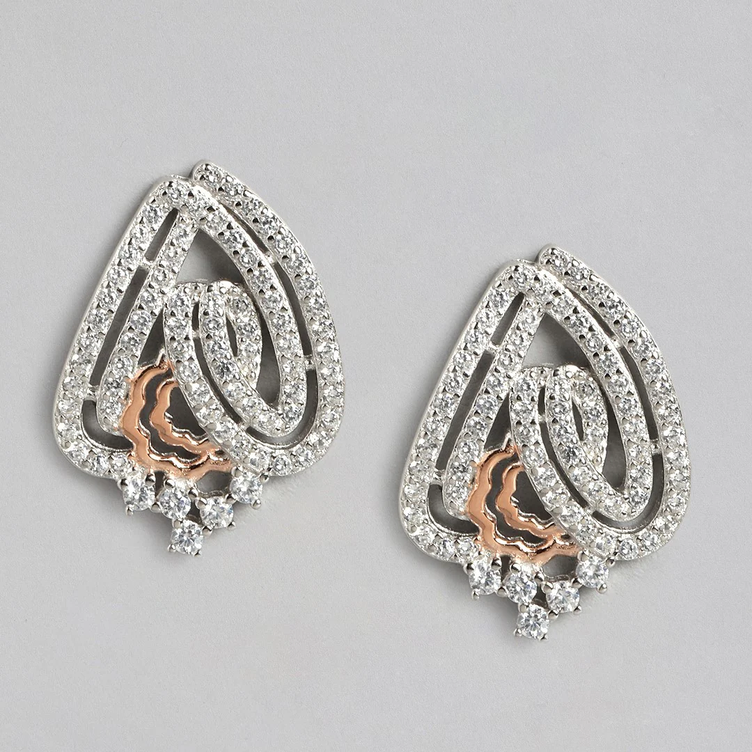 Dual Radiance CZ Dual Tone-Plated 925 Sterling Silver Jewelry Set - Image 5