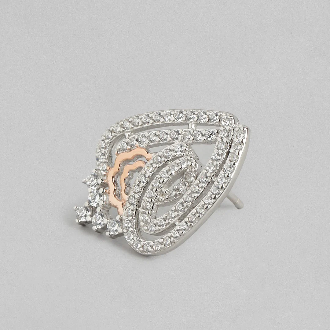 Dual Radiance CZ Dual Tone-Plated 925 Sterling Silver Jewelry Set - Image 6