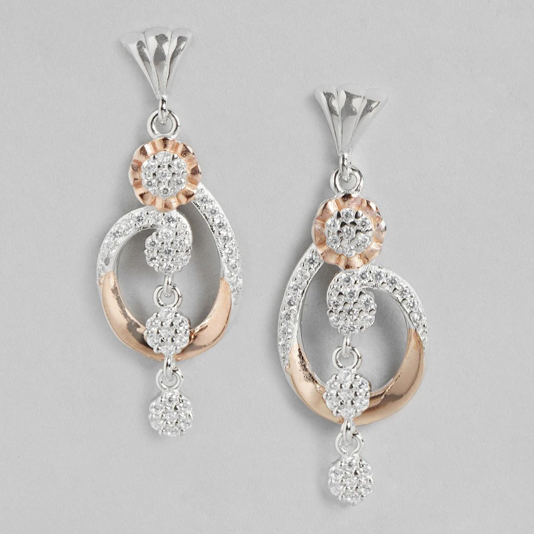 Dual Radiance Sparkle Dual Tone-Plated 925 Sterling Silver Jewelry Set - Image 5