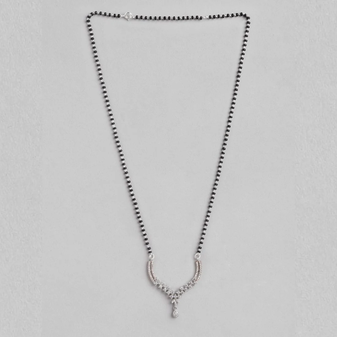 Dual Tone Radiance CZ 925 Sterling Silver Mangalsutra - Image 4