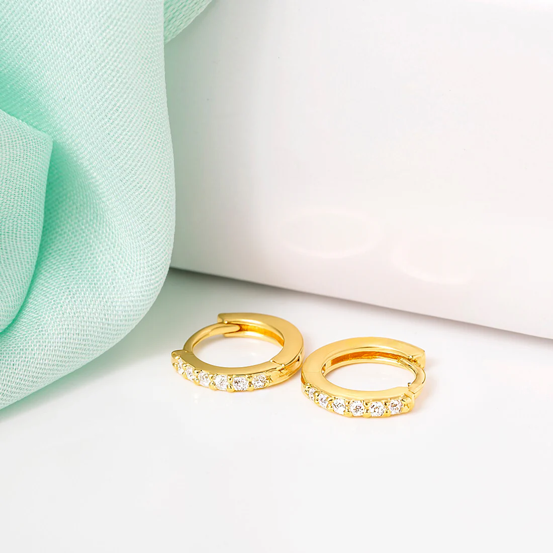 The Classic Gold Moment Hoop 925 Silver Earrings