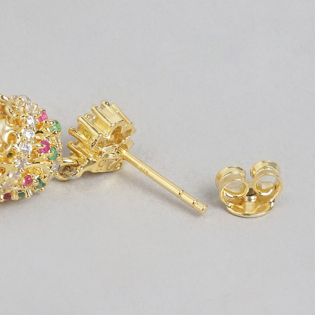 Golden Elegance Gold-Plated 925 Sterling Silver Drop Earrings - Image 7