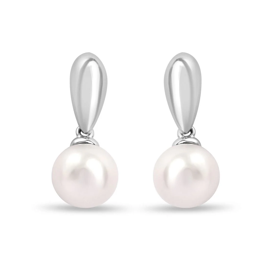 Pure Pearls Rhodium Plated 925 Sterling Silver Earrings - Image 4