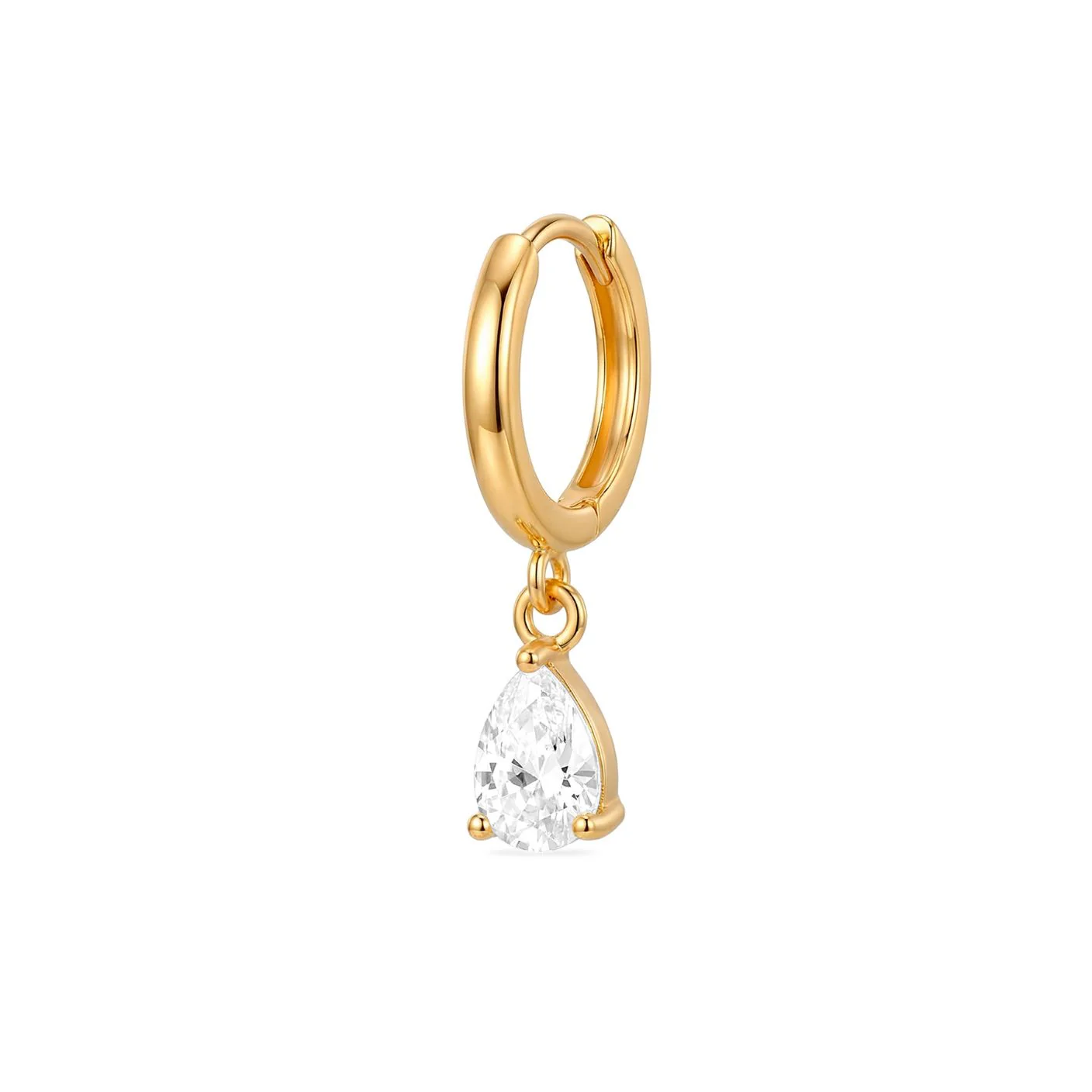 Dewdrop Glow Gold Plated 925 Silver Earrings - Image 6