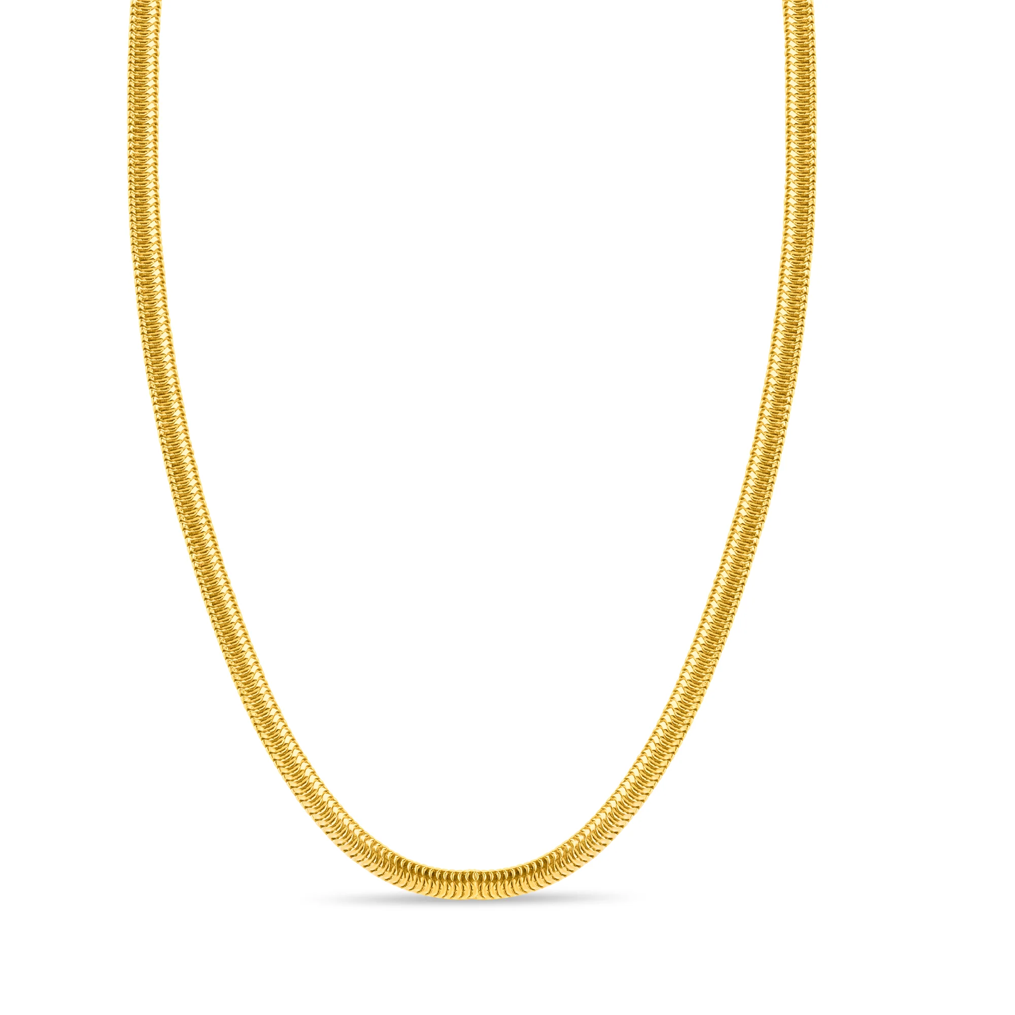 Effortless Elegance Men's Gold-Plated 925 Sterling Silver Snake Chain - Image 5