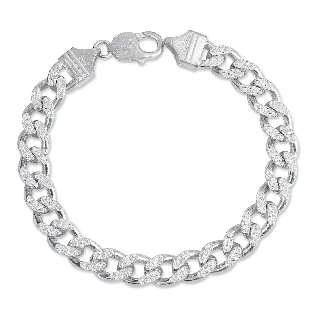 Elegant Masculinity Rhodium Plated 925 Sterling Silver Men's Bracelets - Image 4