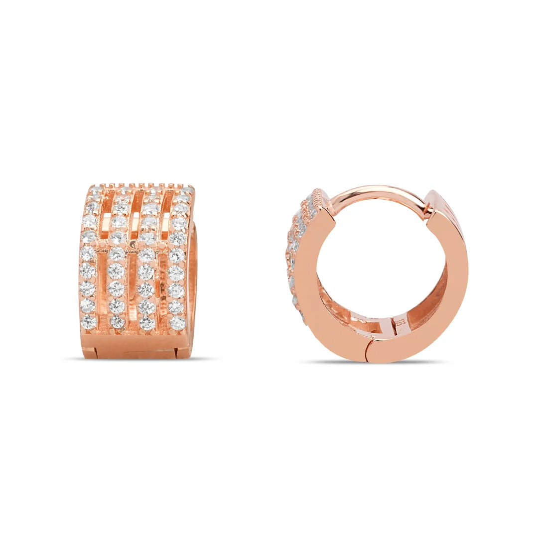 Elegant Rose Gold Plated 925 Sterling Silver Earrings - Image 4