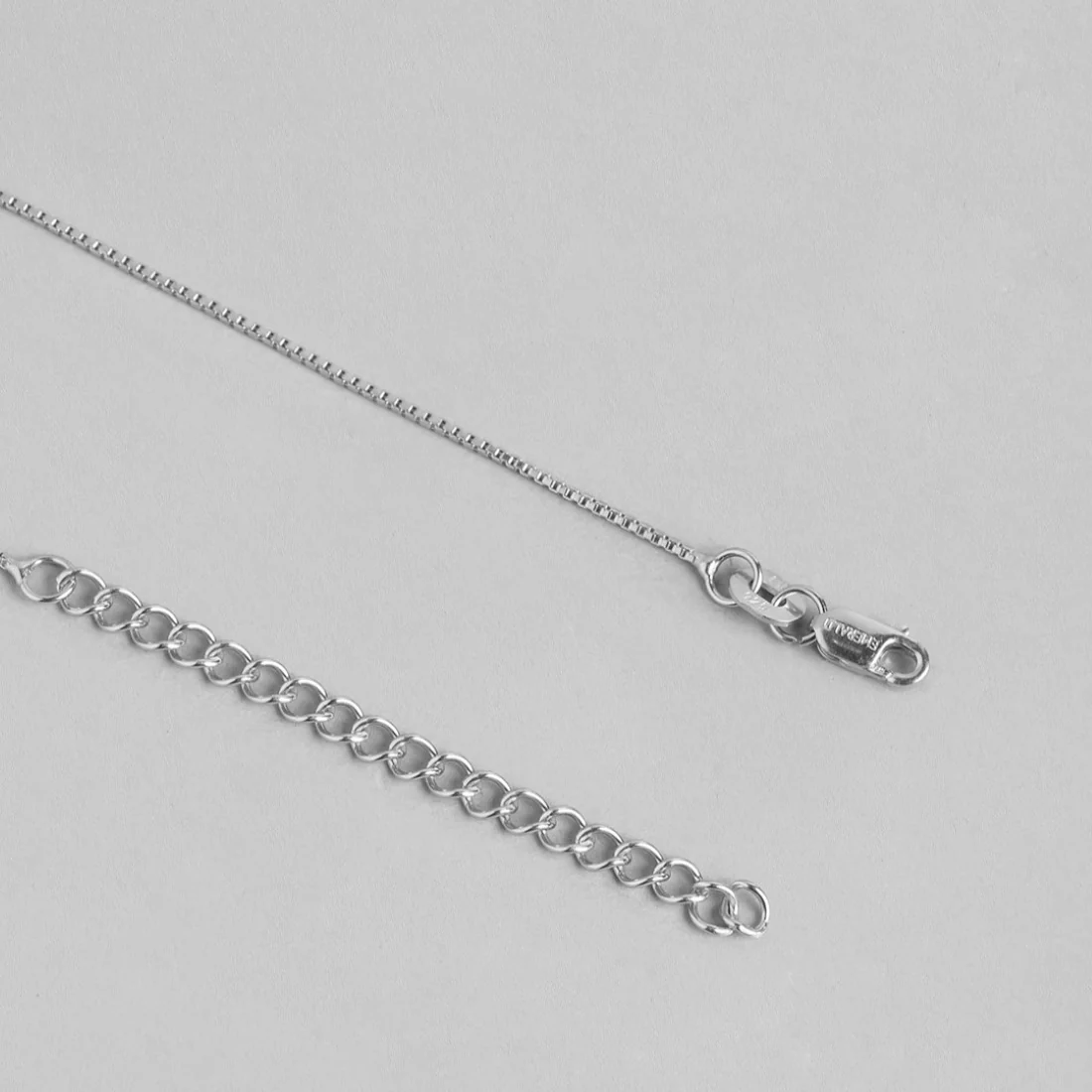 Embraced Eternal Sparkle Rhodium Plated 925 Sterling Silver Pendant with Chain - Image 6