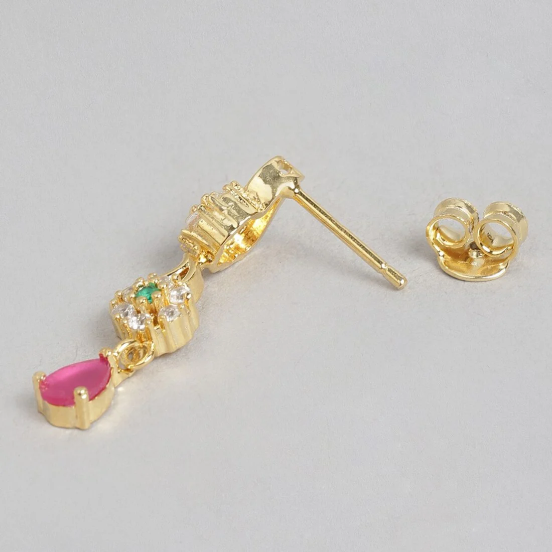 Enchanted Forest Gold Plated Drop 925 Sterling Silver Earrings - Image 5