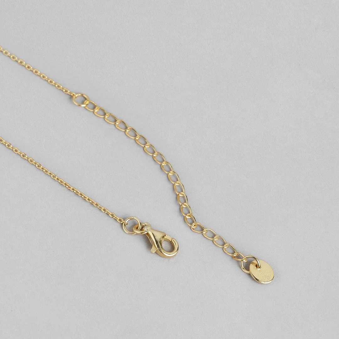 Eternal Petals Gold Plated CZ 925 Sterling Silver Flower Mangalsutra - Image 6