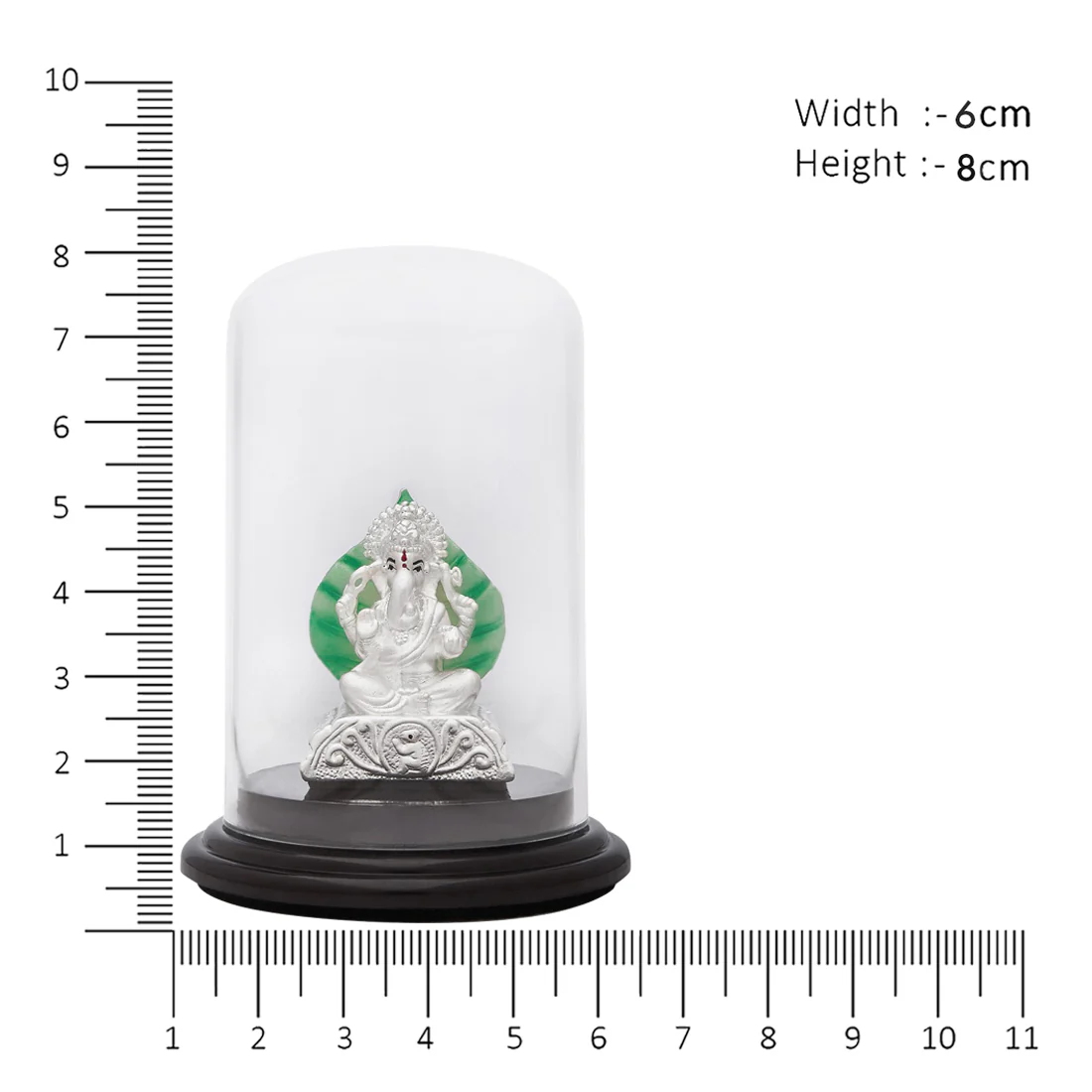 Eternal Serenity Rhodium-Plated 999 Silver Ganesh Ji Idol - Image 5