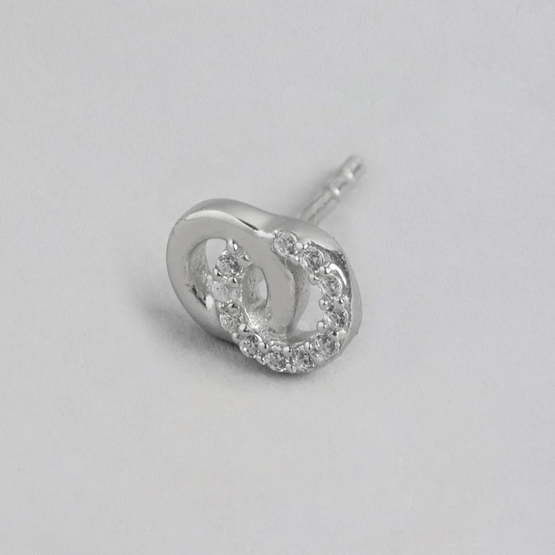 Eternal Sparkle 925 Sterling Silver Rhodium-Plated Infinity Earrings - Image 4
