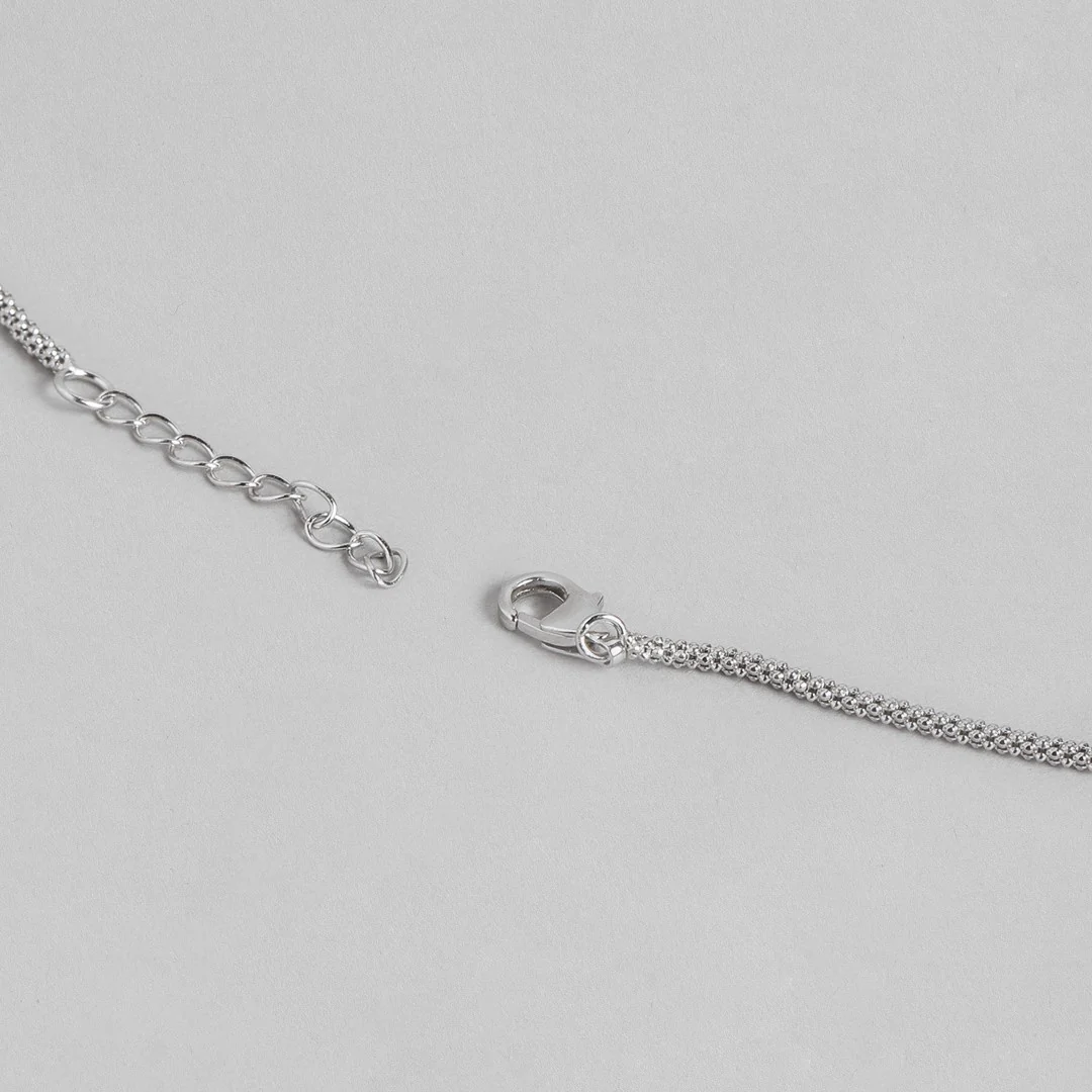 Eternal Sparkle Rhodium-Plated Cubic Zirconia 925 Sterling Silver Necklace - Image 6