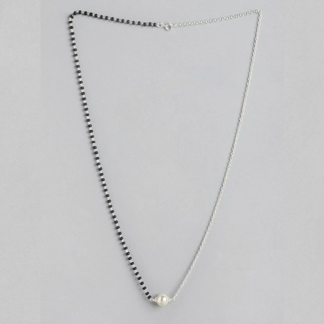 Eternal Vows Rhodium-Plated 925 Sterling Silver Mangalsutra for Eternal Love - Image 4