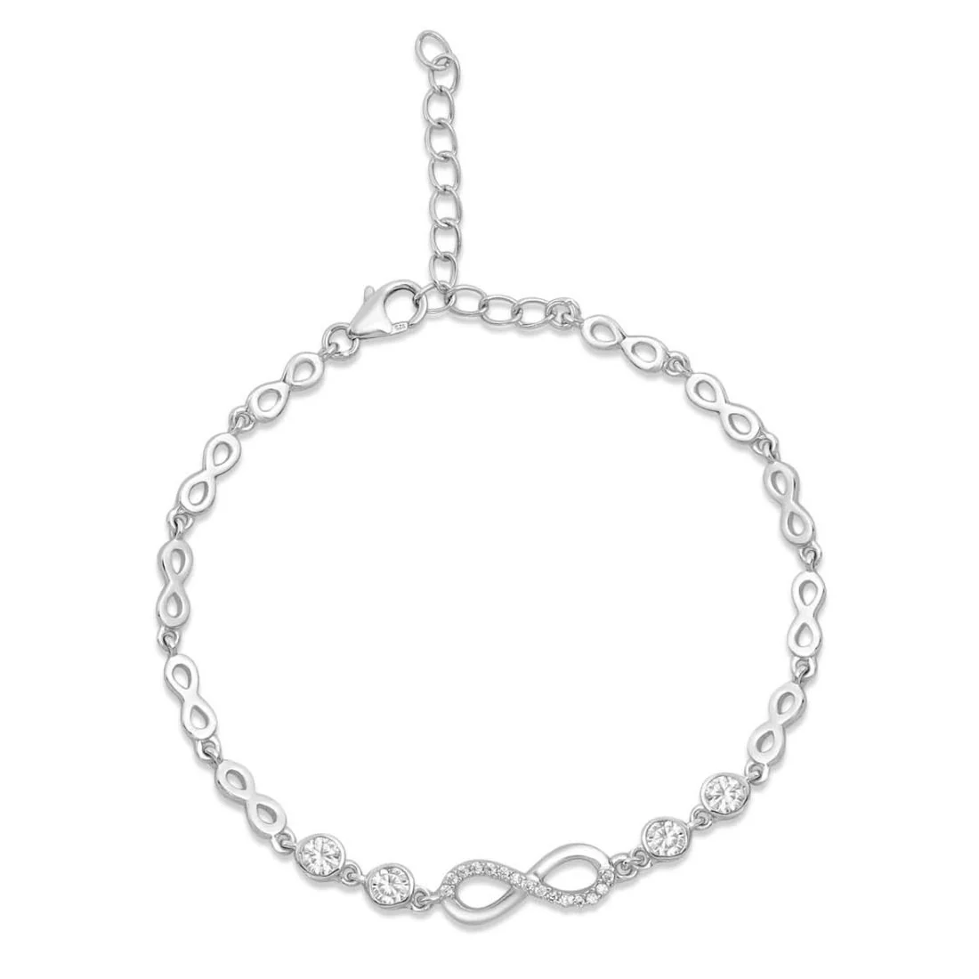 Infinity 925 Silver Bracelet - Valentines Edition With Gift Box - Image 8