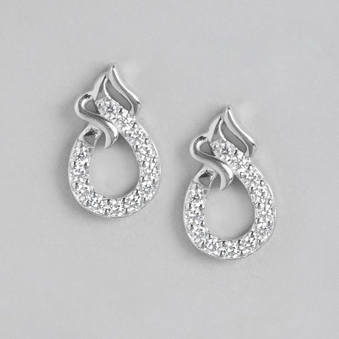 Ethereal Essence 925 Sterling Silver Abstract Earrings - Image 3