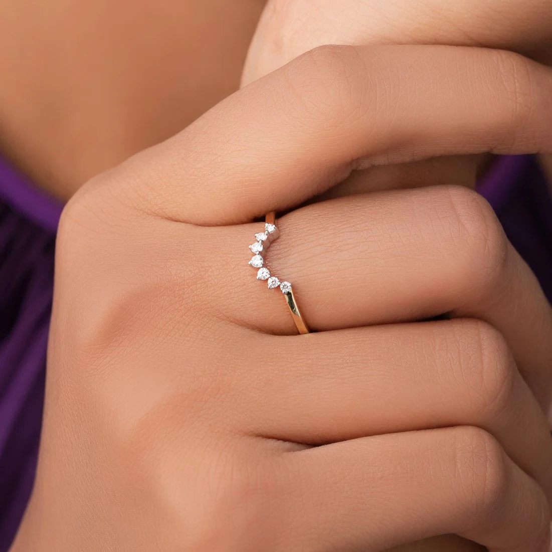Ethereal Gold Ring with Lab-Grown Diamonds - Image 3