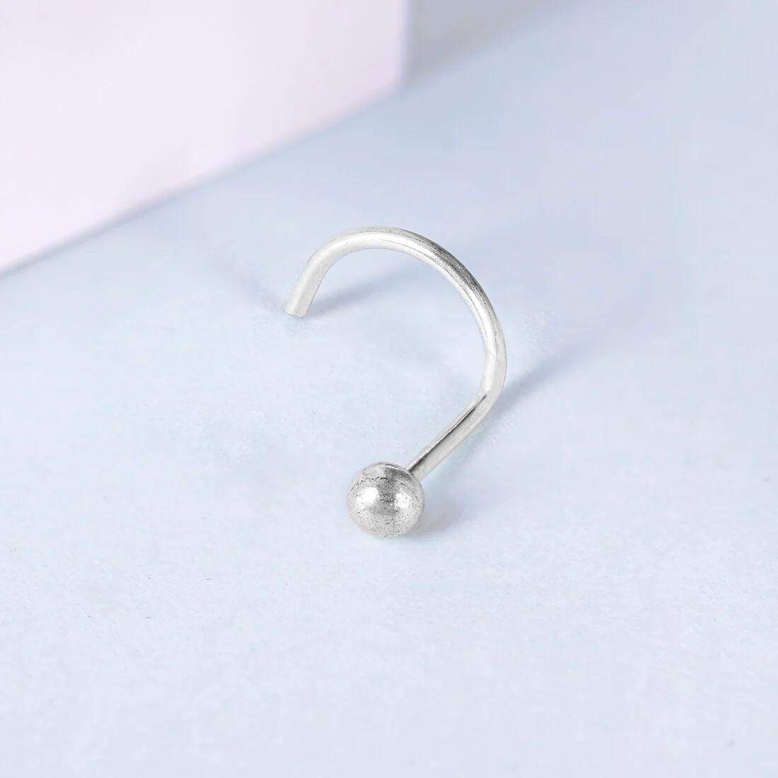 Evergreen Round 925 Silver Nose Pin - Image 2