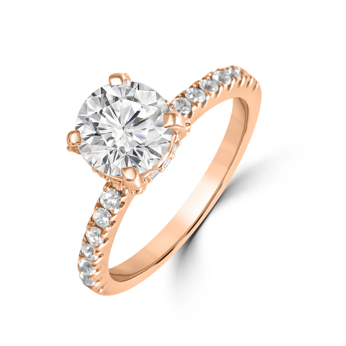 Everlasting Sparkle Gold Ring with Lab Grown Diamond - Image 3