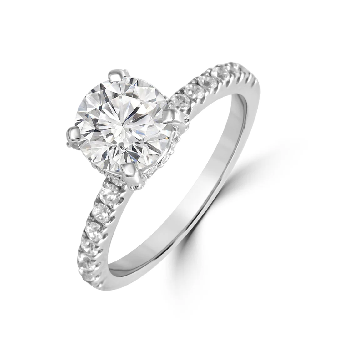 Everlasting Sparkle Gold Ring with Lab Grown Diamond - Image 5