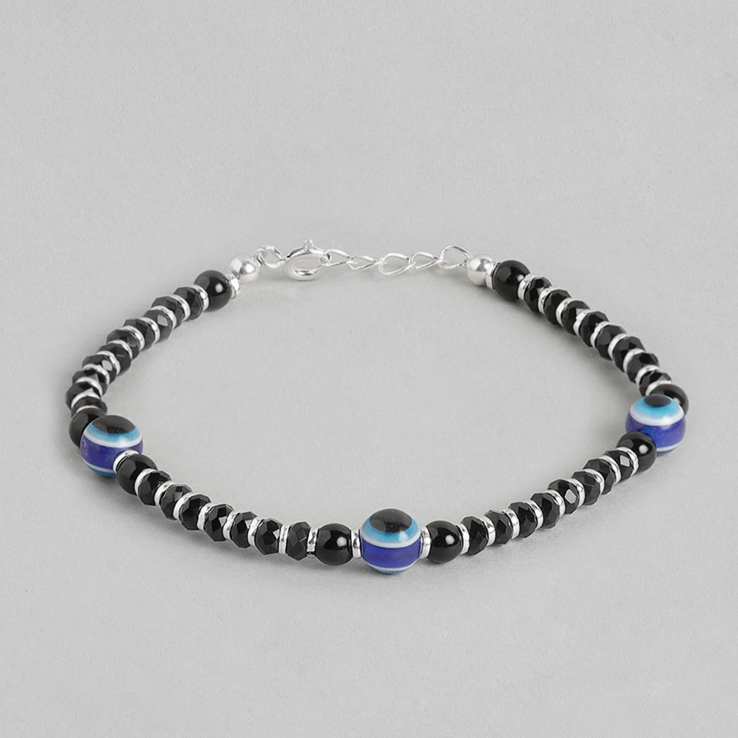 Evil Eye Beaded 925 Sterling Silver Kids Bracelet (Age : 0 - 3 Years) - Image 4