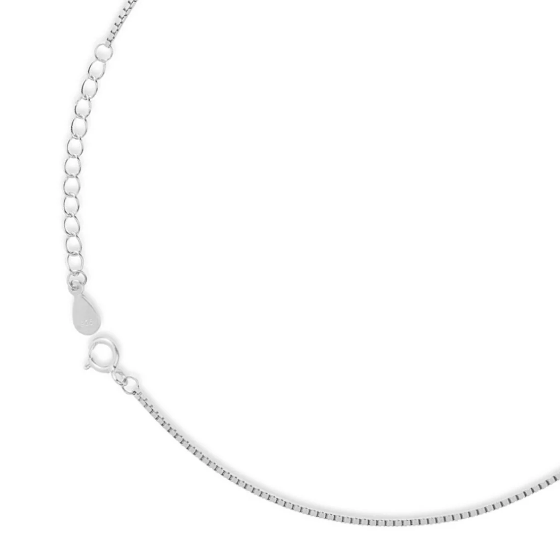 Evil Eye Guardian Rhodium Plated 925 Sterling Silver Anklet - Image 6