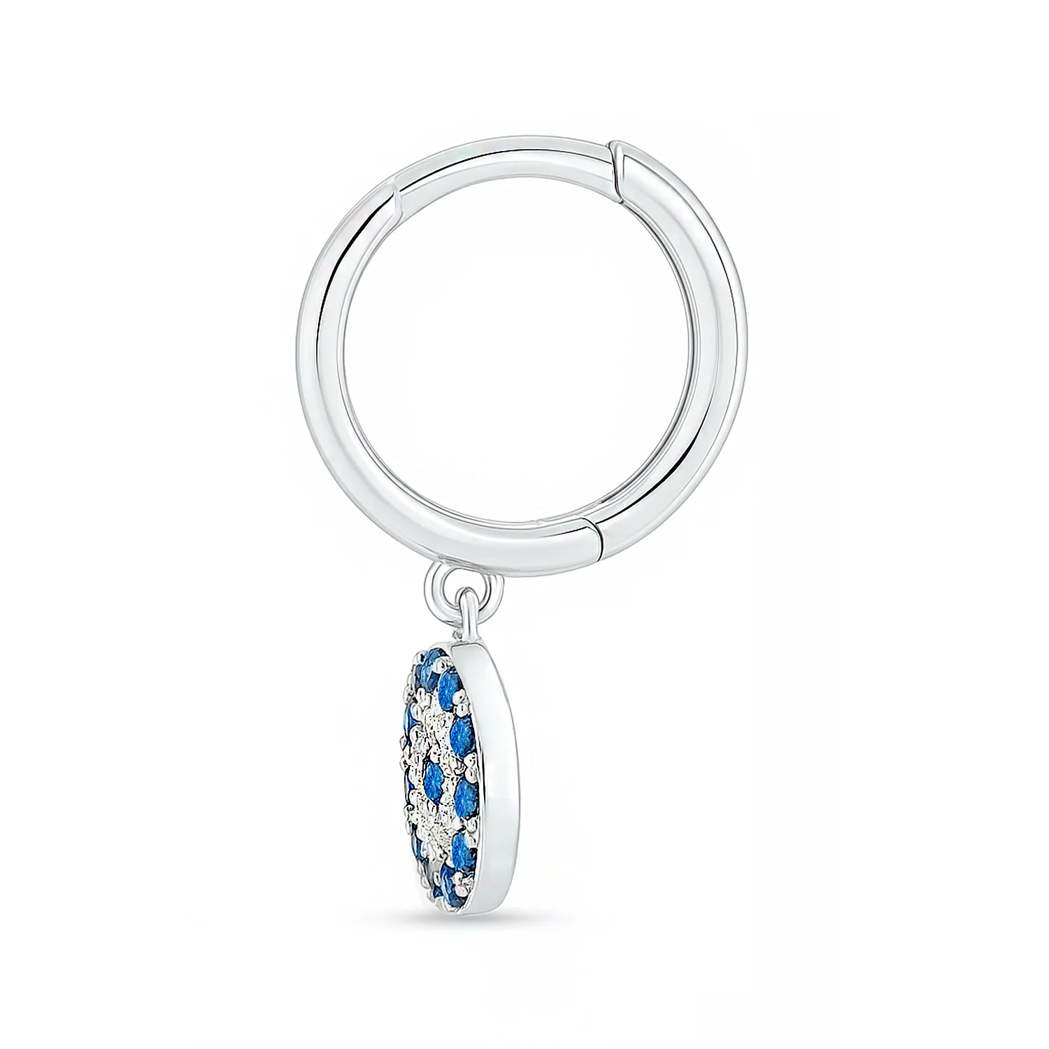 Forever Safe Silver Hoop Rhodium Plated Earrings - Image 7