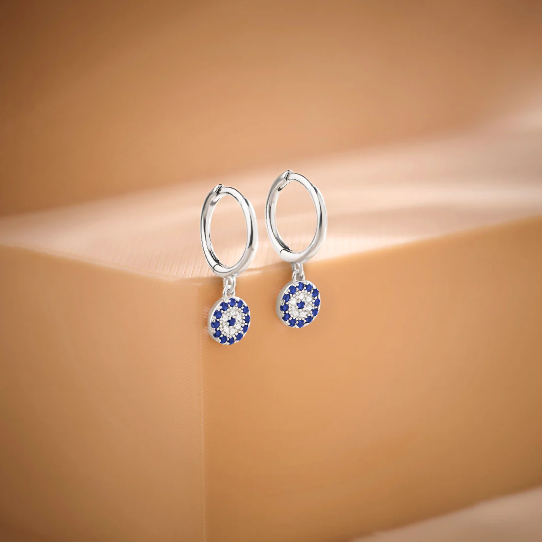 Forever Safe Silver Hoop Rhodium Plated Earrings - Image 8
