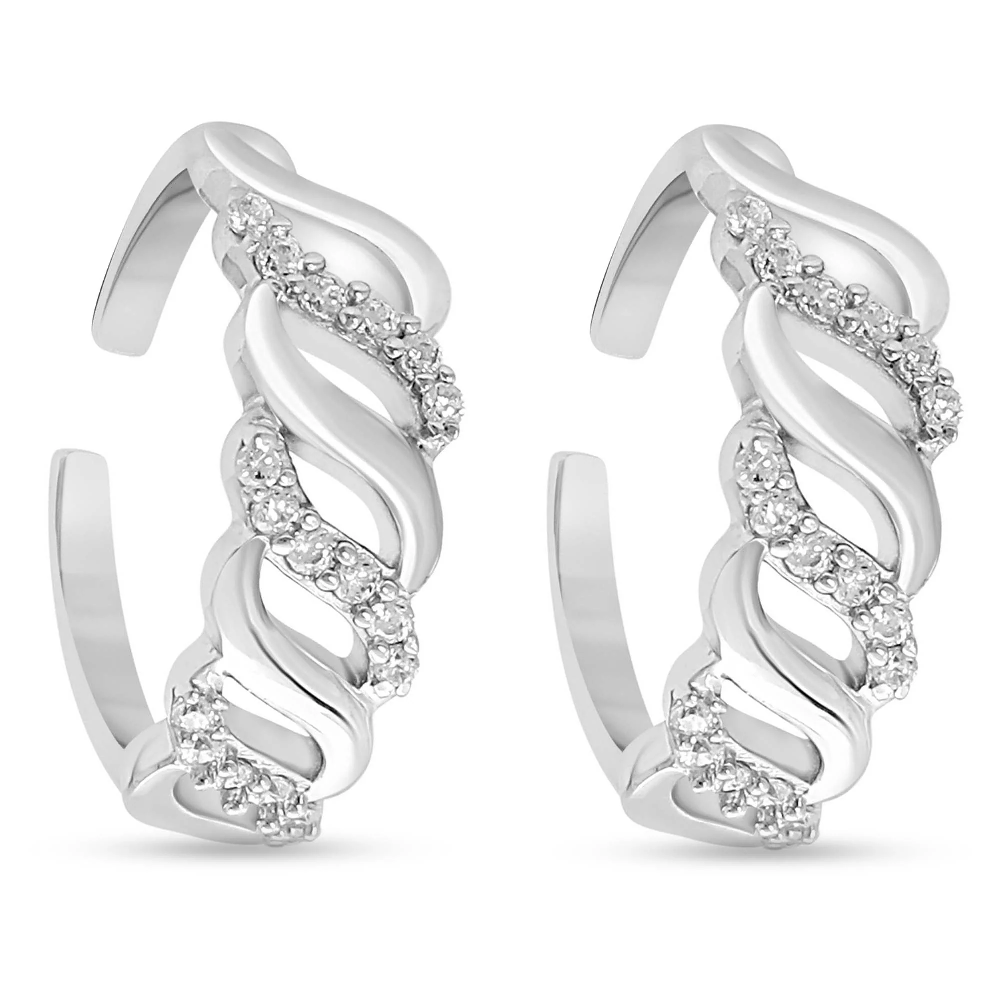 Making Waves 925 Silver Toe Ring - Image 7
