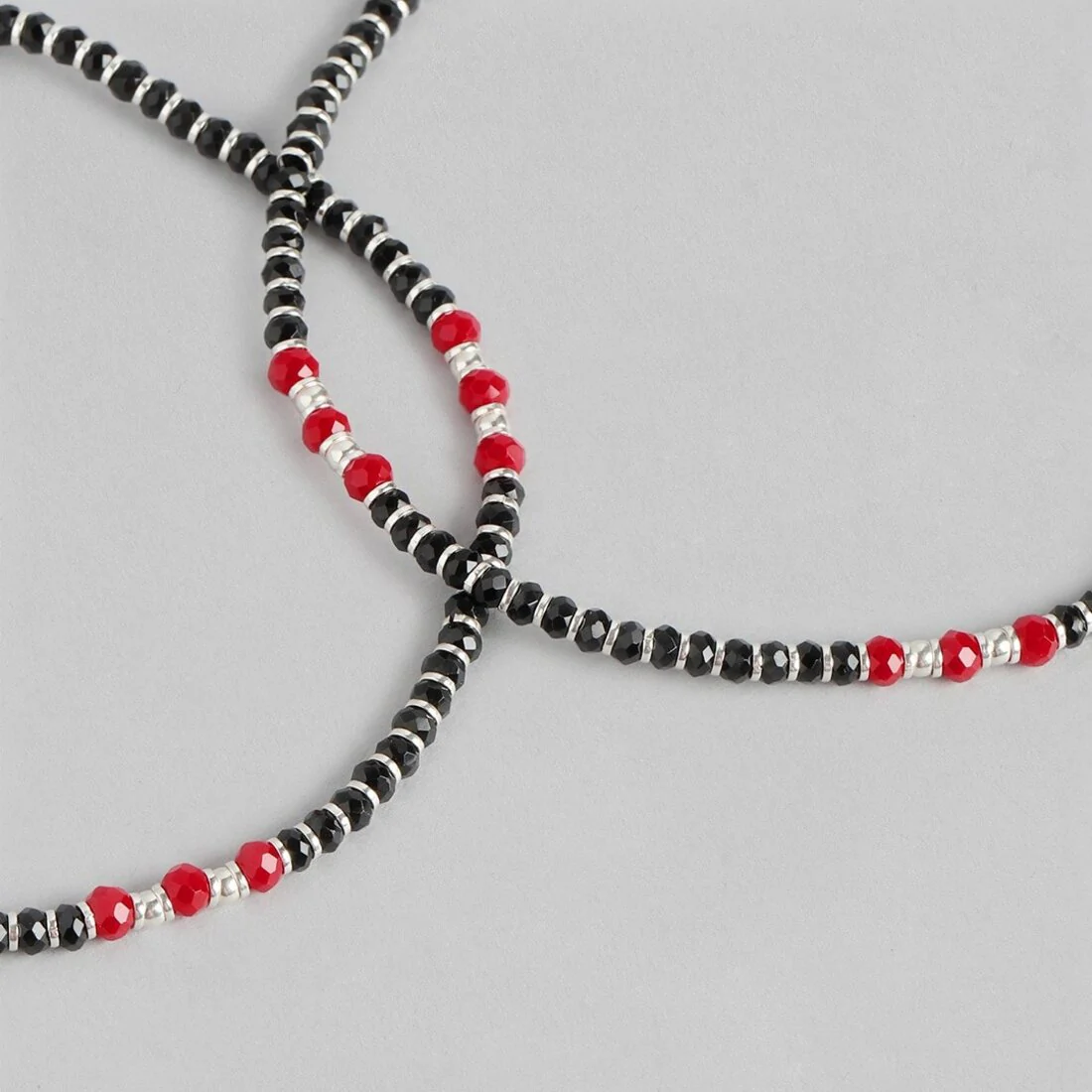Fiery Elegance Rhodium Plated 925 Sterling Silver Anklet - Image 5