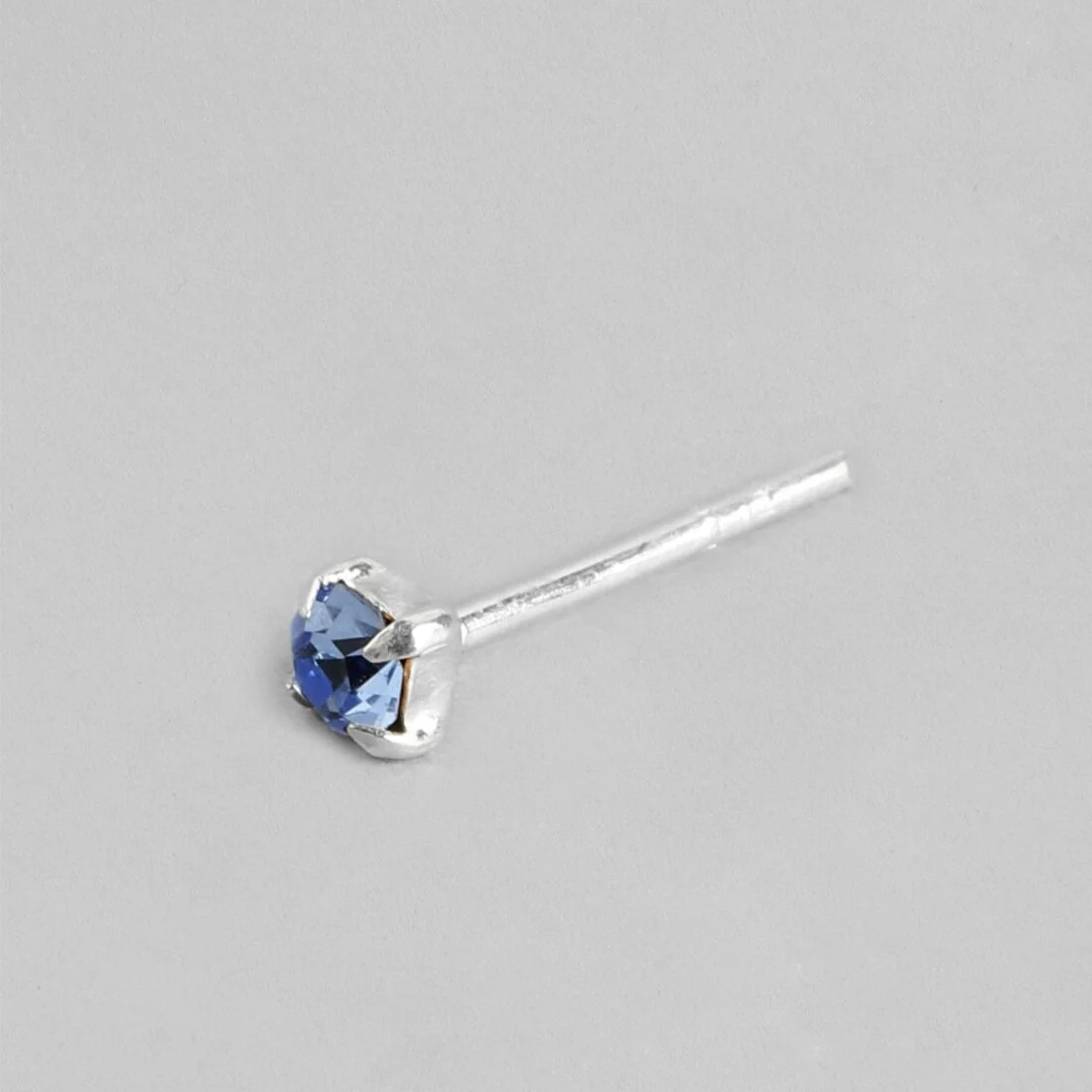 Fiery Elegance Rhodium-Plated 925 Sterling Silver Stud Earrings - Image 4
