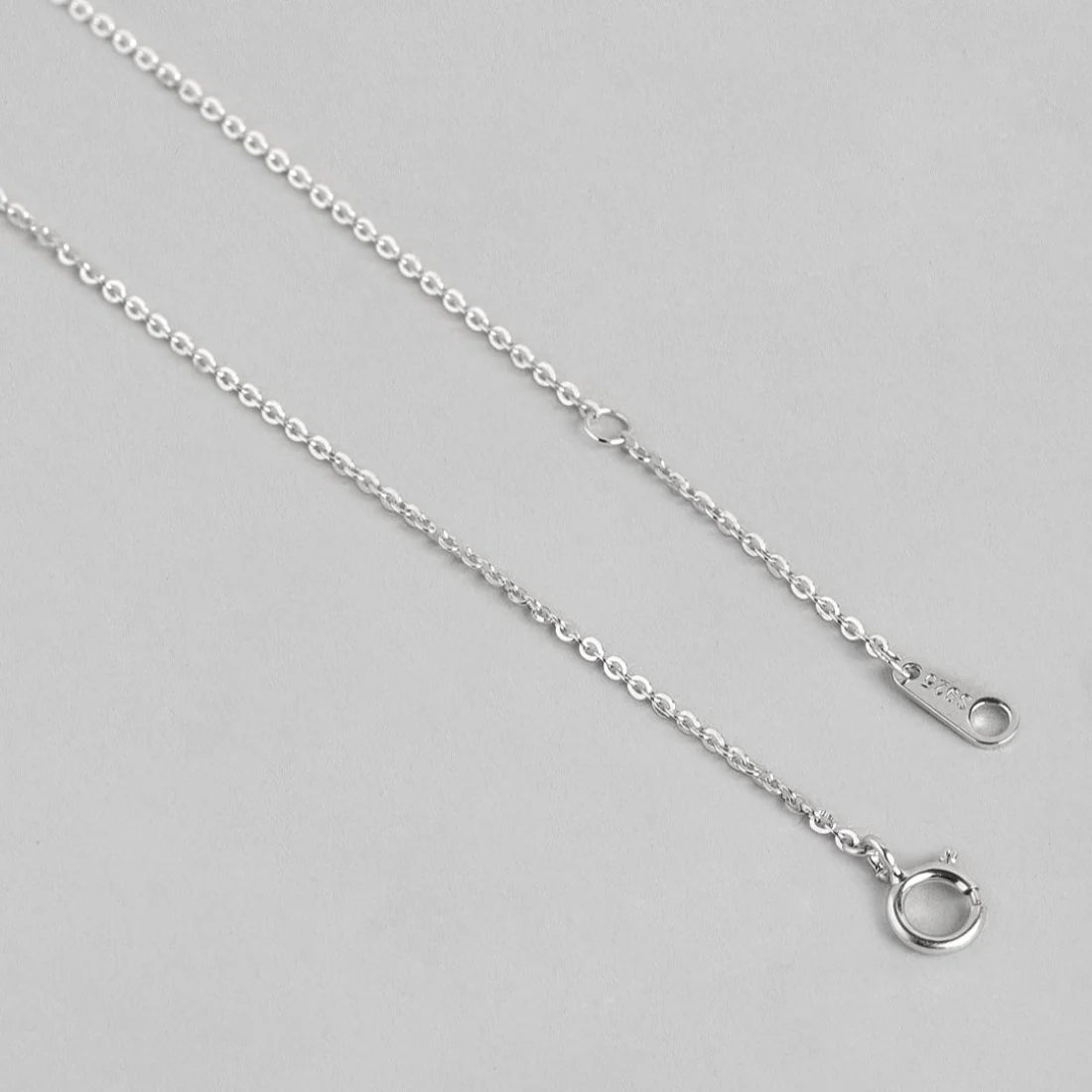 Floral Harmony Elegance Rhodium-Plated 925 Sterling Necklace - Image 6
