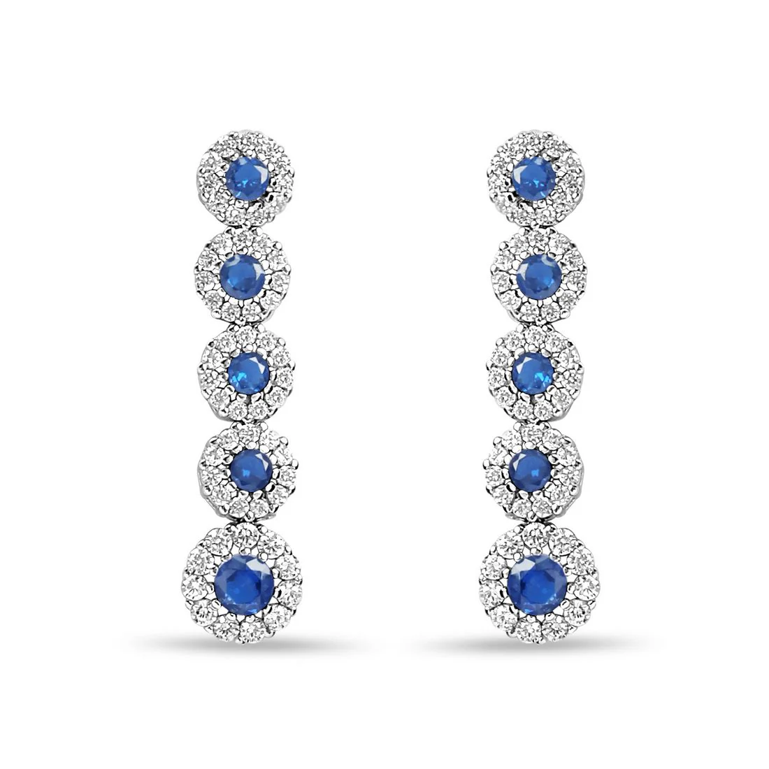 Flowing Elegance Rhodium Plated 925 Sterling Silver Earrings - Image 4