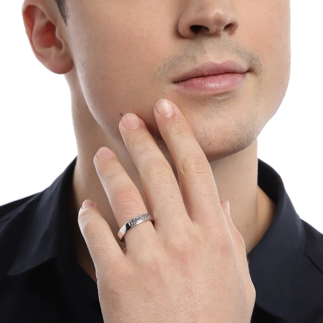 Forever 925 Sterling Silver Ring for Him (Adjustable) - Image 2