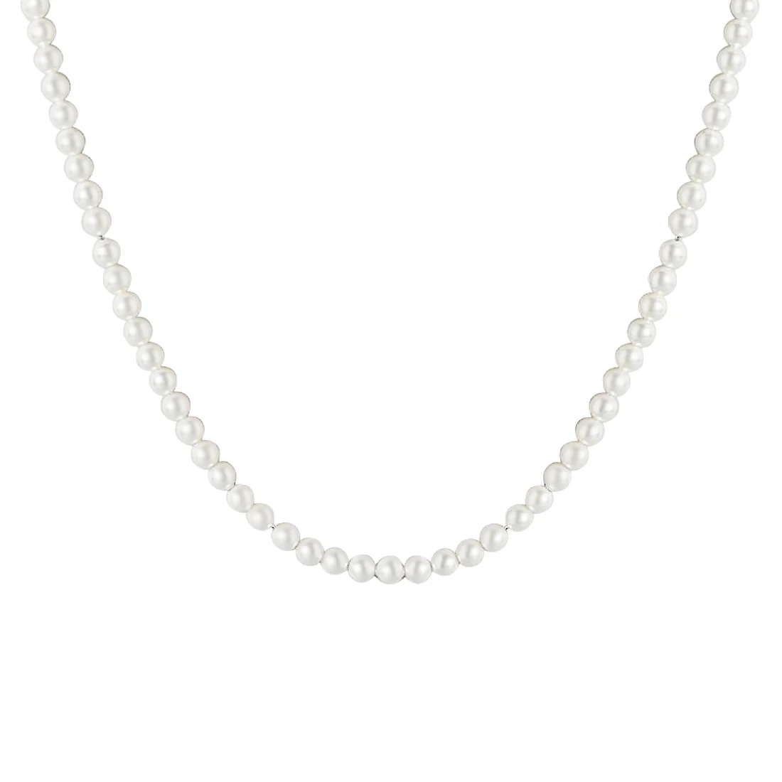 Pearl Rhodium Plated 925 Sterling Silver Necklace - Image 4