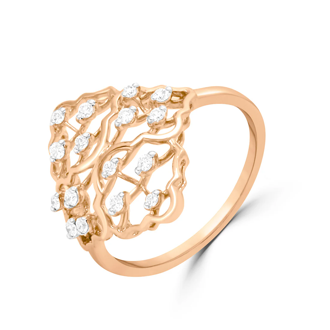 Galactic Glow Gold Ring with Lab-Grown Diamonds - Image 5