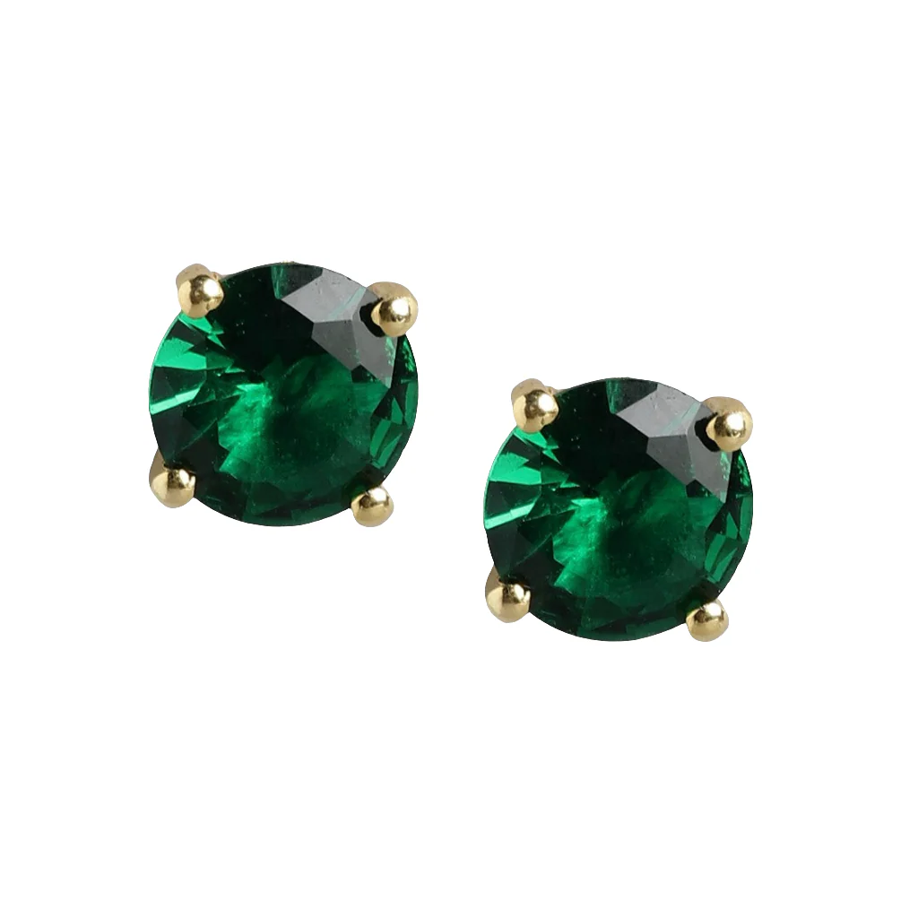 Garden of Glamour Gold-Plated 925 Sterling Silver Stud Earrings - Image 3