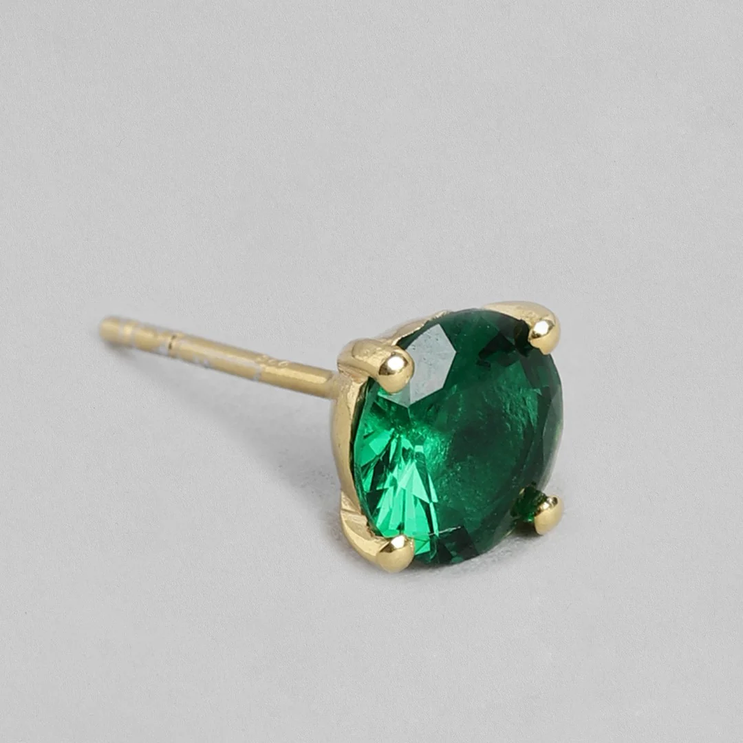 Garden of Glamour Gold-Plated 925 Sterling Silver Stud Earrings - Image 5
