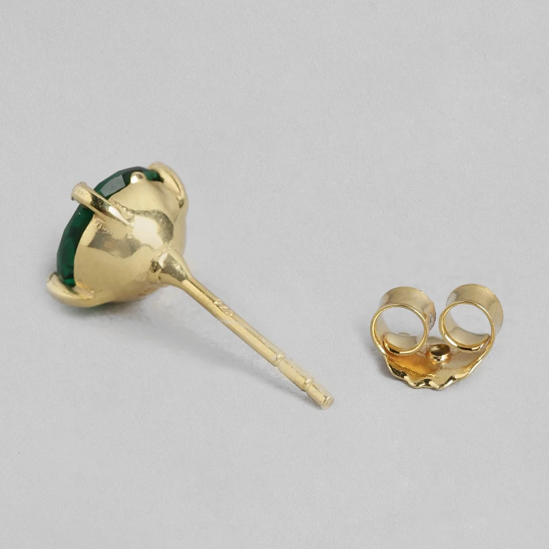 Garden of Glamour Gold-Plated 925 Sterling Silver Stud Earrings - Image 6