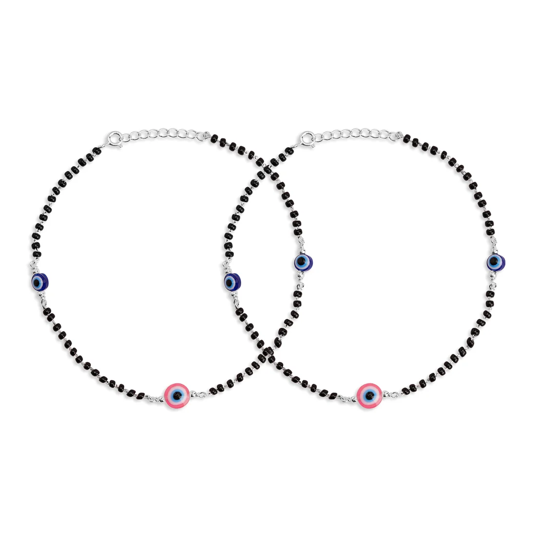 Glimmering Elegance Silver-Plated 925 Sterling Silver Adjustable Anklet - Image 5