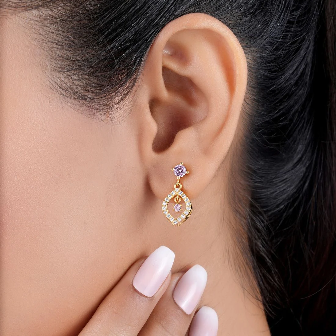 Glimmering Vines Gold Plated 925 Sterling Silver Jewellery Set - Image 4