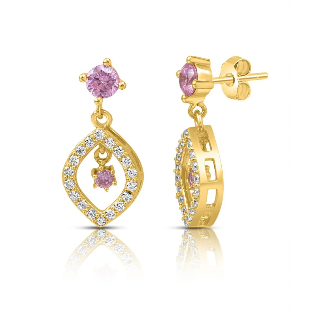 Glimmering Vines Gold Plated 925 Sterling Silver Jewellery Set - Image 7