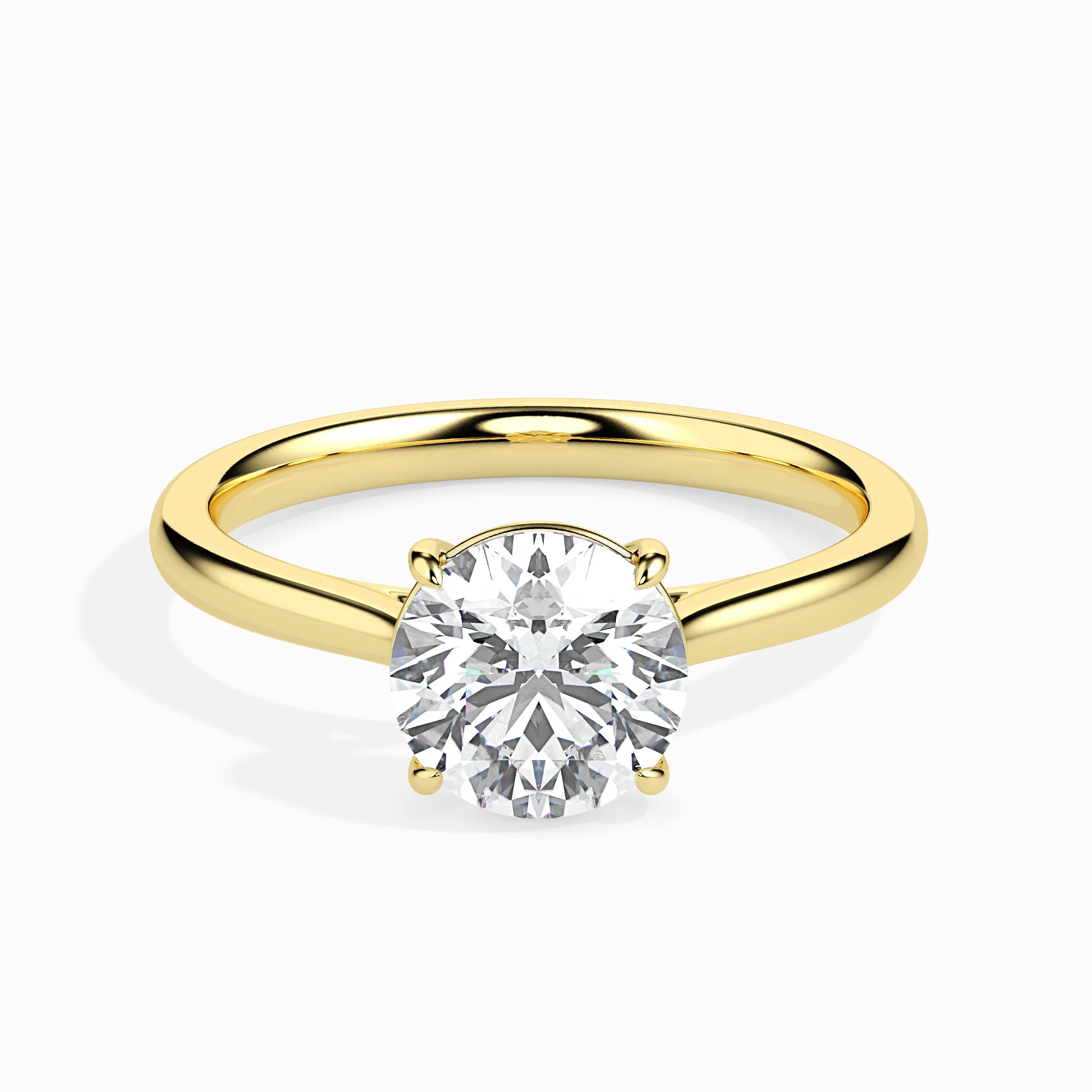 2 CT Gold Fleur Diamond Women Ring