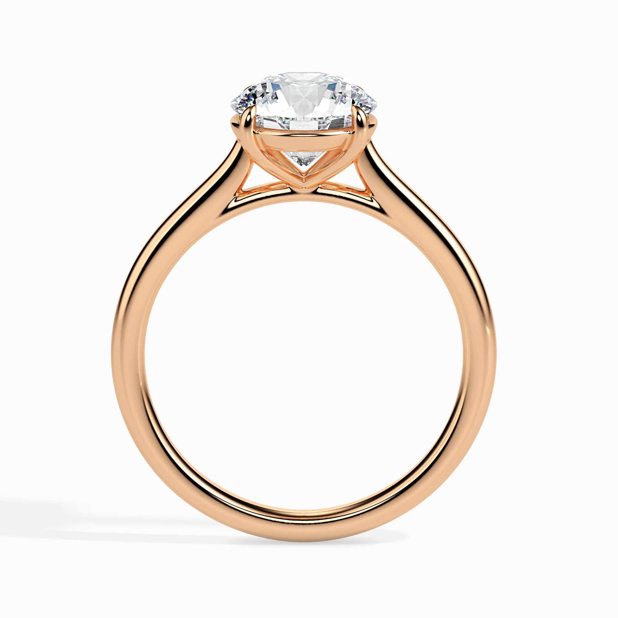 2 CT Gold Fleur Diamond Women Ring - Image 6