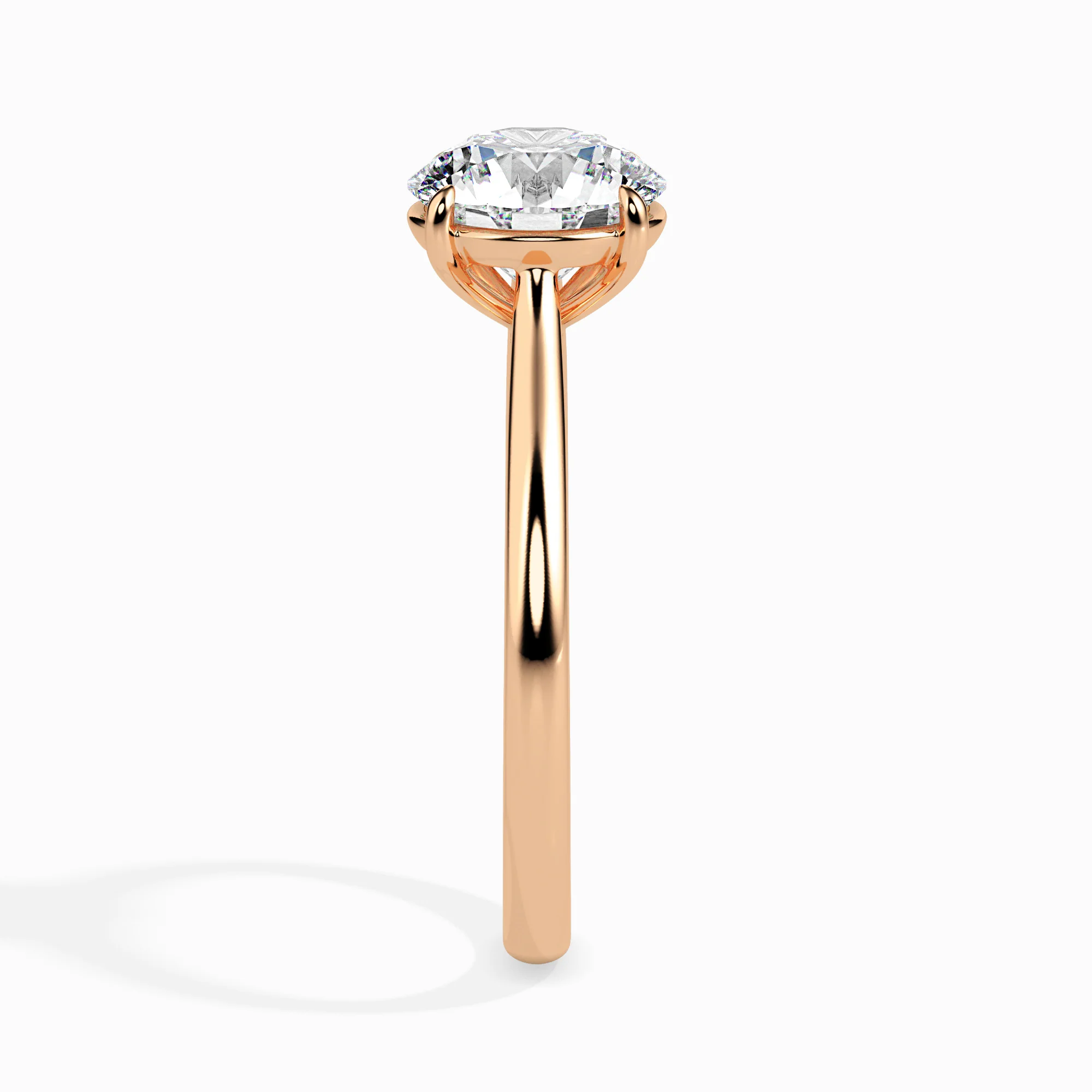 2 CT Gold Fleur Diamond Women Ring - Image 8