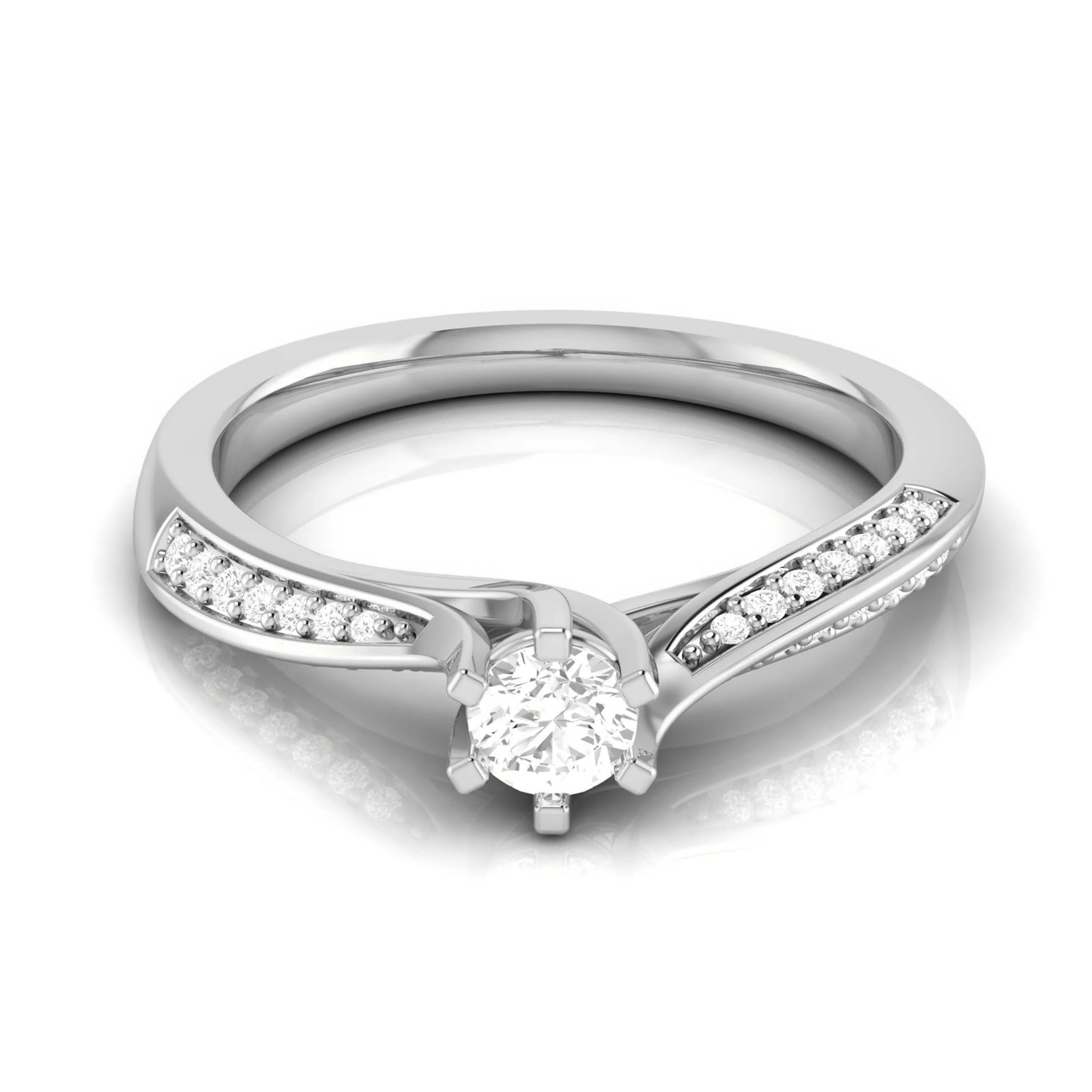 0.31 CT Gold Luminous Diamond Eternity Ring - Image 13